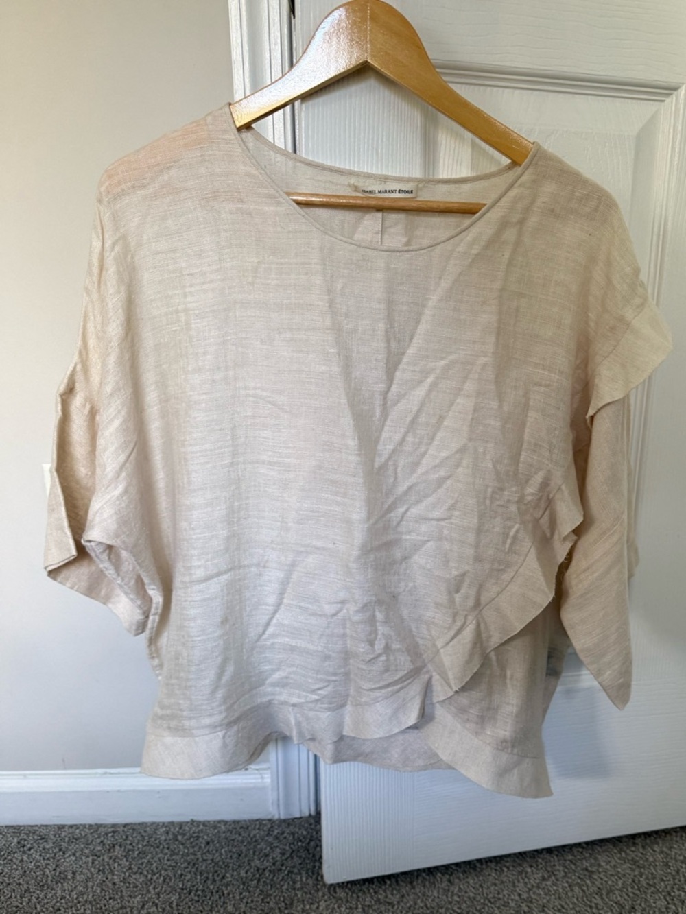 Isabel Marant Etoile | Light Linen Layered Ruffle Blouse, Loose fit